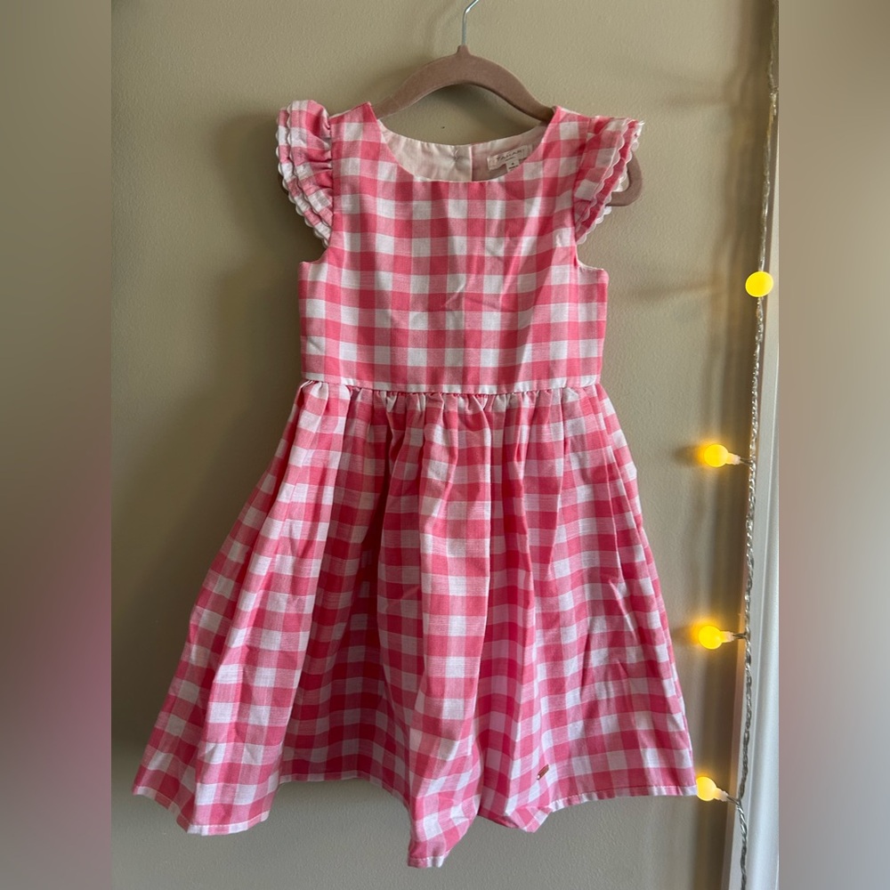 Pink Gingham Kids Dress size 4T